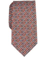 Perry Ellis Portfolio Mens Williams Classic Geo Neck Tie Orange