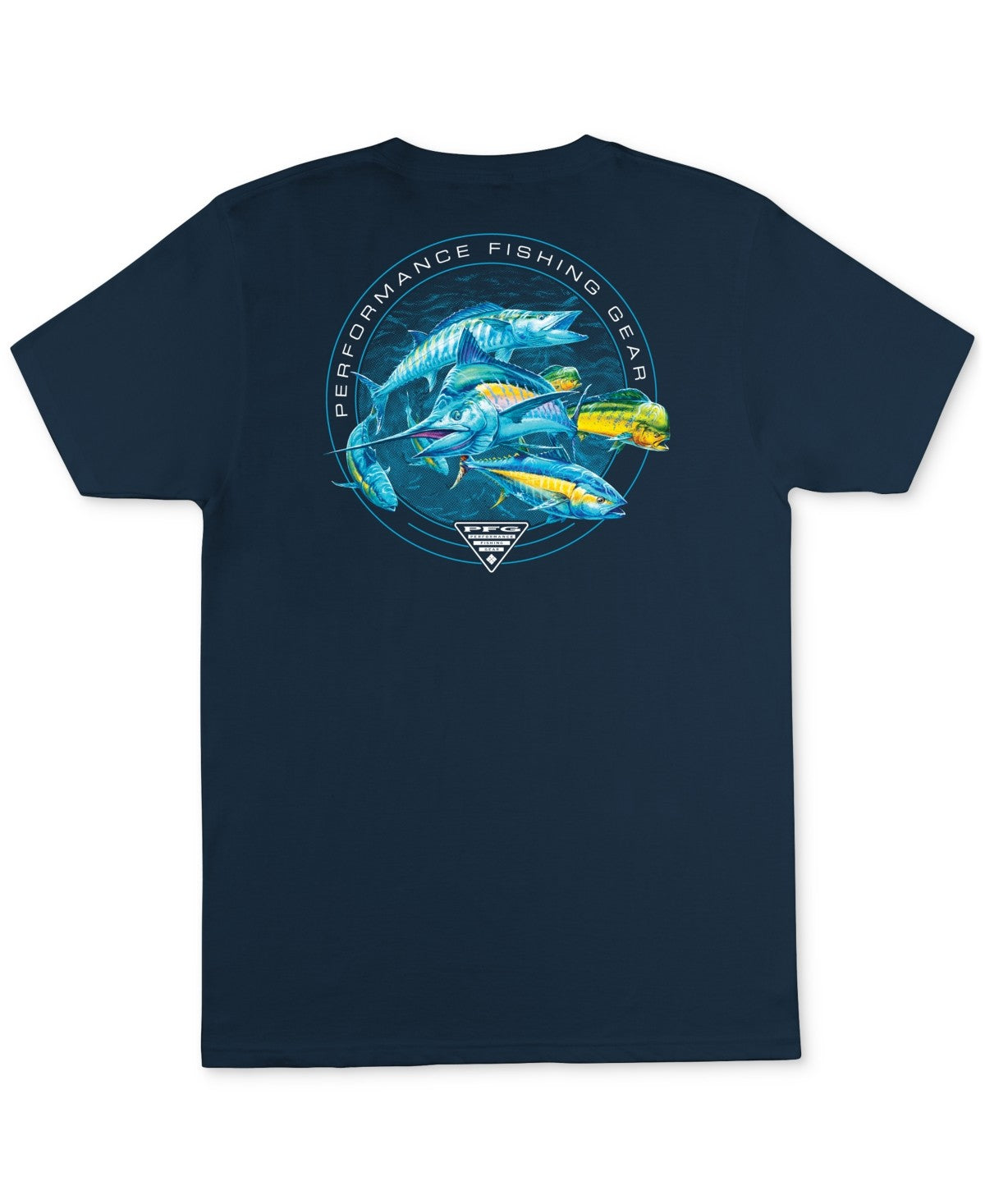 Columbia Men Regular fit Short Sleeve T-Shirt Shirt Medium Blue Solid