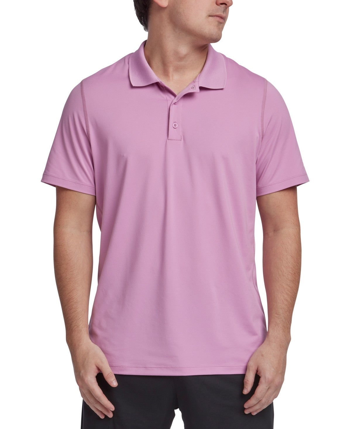 Reebok Mens Regular fit Short Sleeve Polo Shirt XL Pink Solid