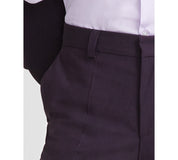 Hugo Boss Mens Modern fit Dress Pants 34 / 32 Burgundy Purple Solid Stretch Wool
