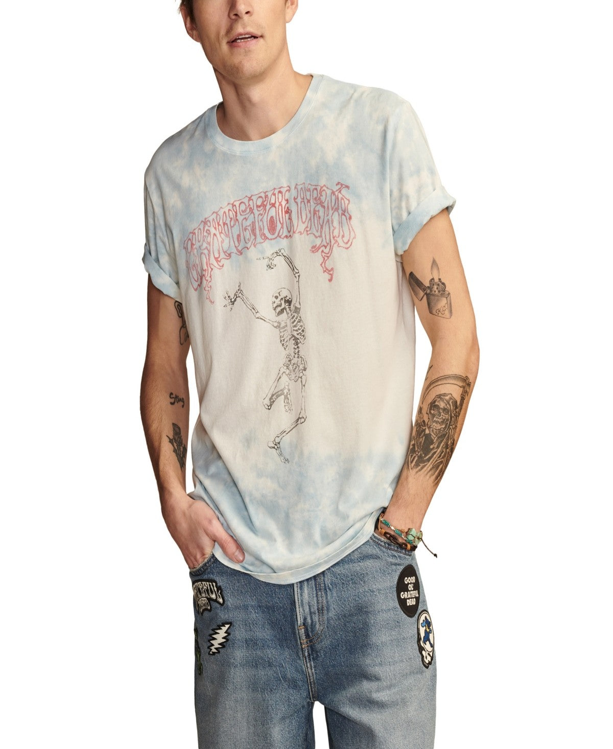 Lucky Brand Men Regular fit Short Sleeve T-Shirt Shirt Small White