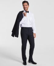 Brooks Brothers Mens Classic fit Wool Tuxedo Pants 34 / 34 Black Solid