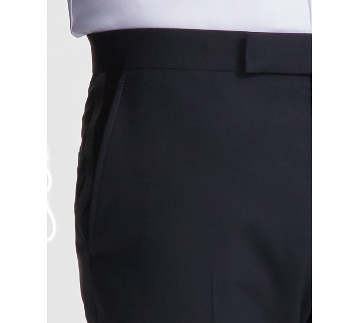 Brooks Brothers Mens Classic fit Wool Tuxedo Pants 34 / 34 Black Solid