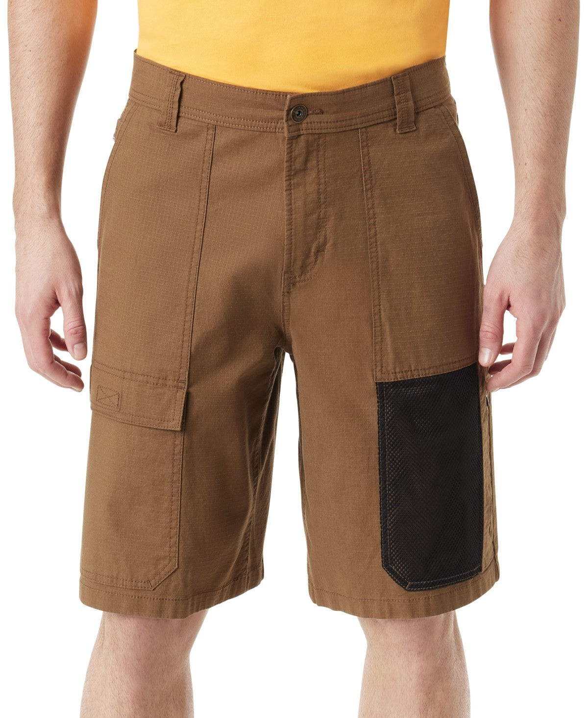 Bass Outdoor Mens Regular fit Cargo Shorts 40 Brown Solid