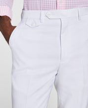 Tayion Mens Classic fit Dress Pants 34 / 34 White Solid