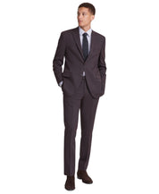 Dkny Mens Modern fit 2 Piece Suit 36 S / 29 Waist Red Burgundy Stretch