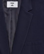 Mode of One Men's Slim fit Suit Jacket Blazer Large Navy Blue Solid