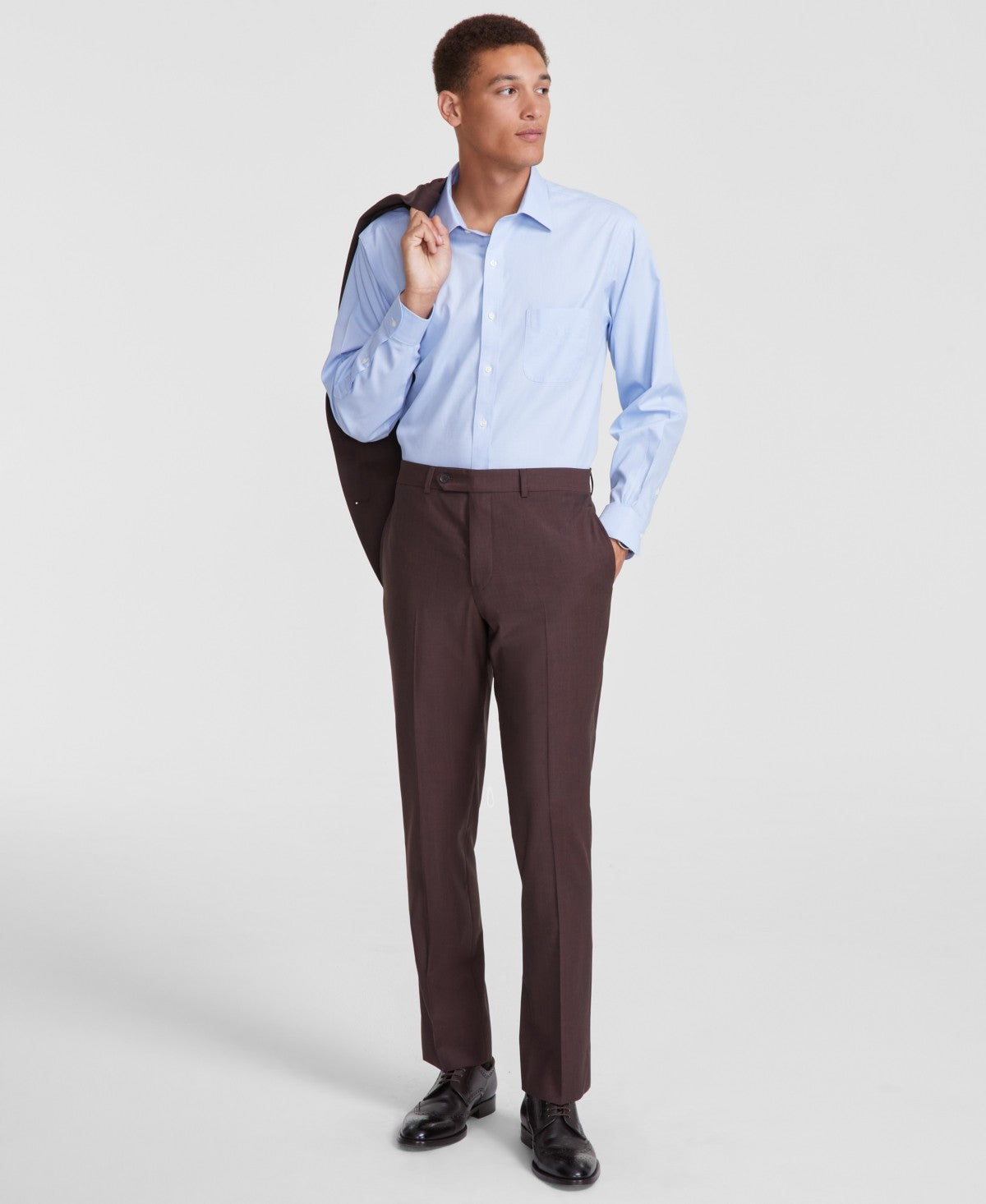 Brooks Brothers Mens Classic fit Dress Pants 40 / 32 Dark Brown Solid Bristol Apparel Co Brooks Brothers Mens Classic fit Dress Pants 40 / 32 Dark Brown Solid Bristol Apparel Co
