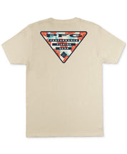 Columbia Men Regular fit Short Sleeve Graphic T-Shirt Shirt XL Beige Solid