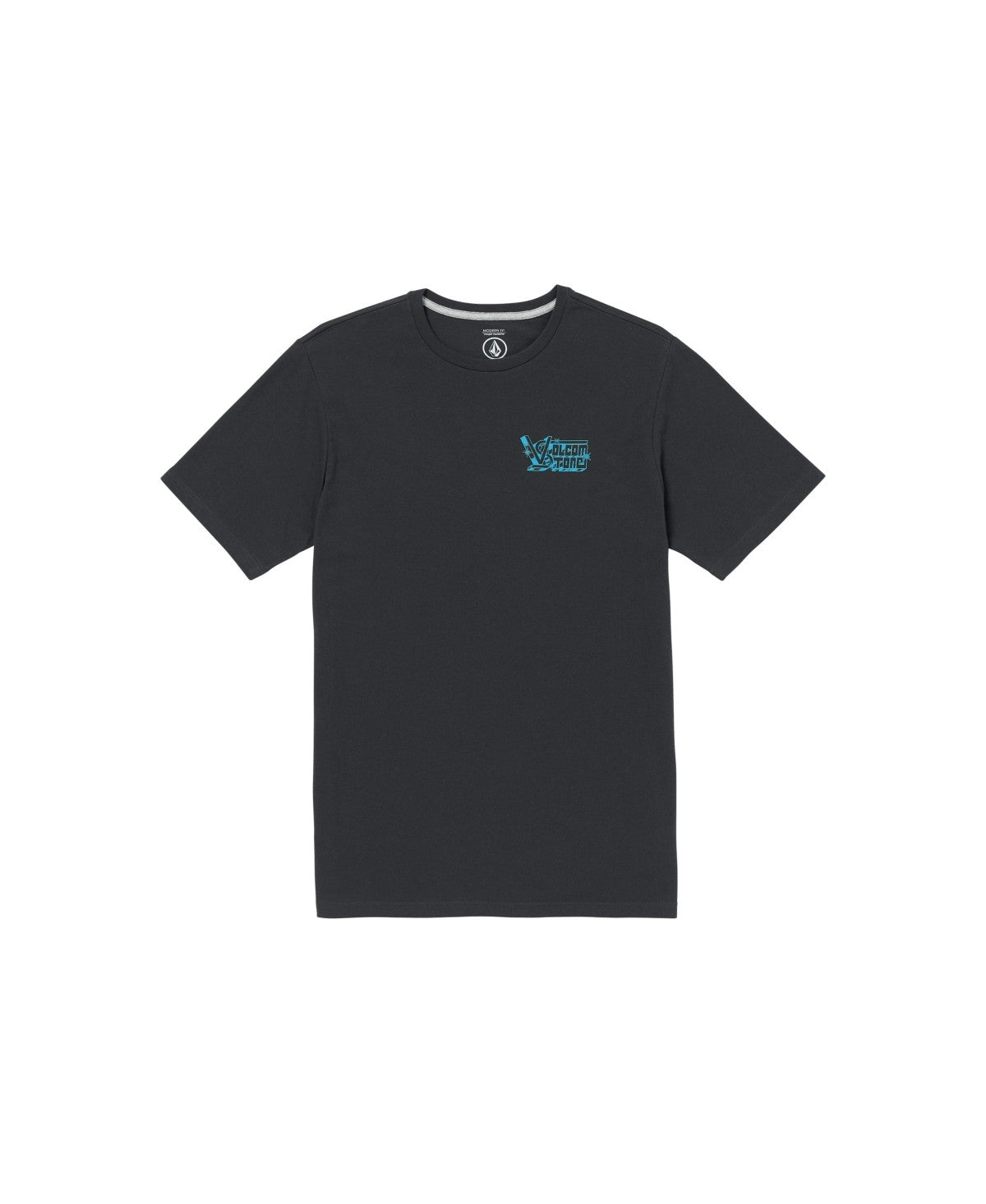 Volcom Mens Modern fit Short Sleeve T-Shirt Shirt Large Black Solid