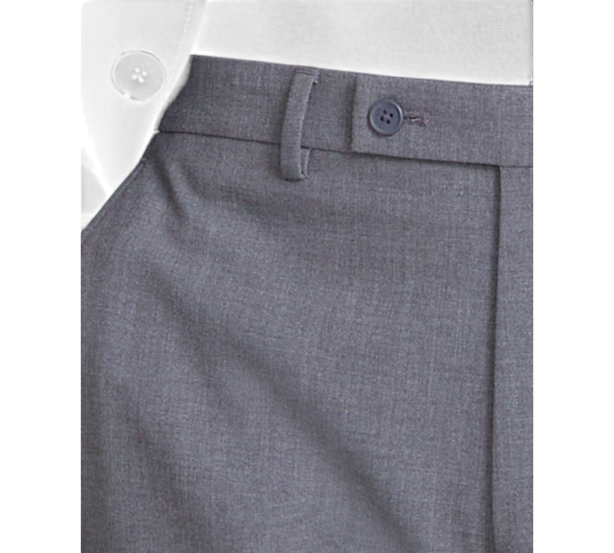 Calvin Klein Mens Slim fit Dress Pants 33 / 30 Grey Solid Stretch