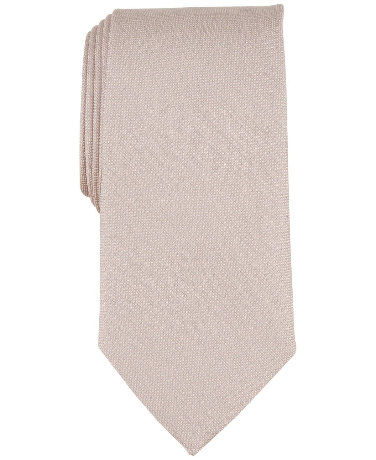 Club Room Mens Solid Neck Tie Beige Taupe