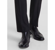 Dkny Mens Modern fit 2 Piece Suit 52 R / 47 Waist Black Solid Stretch