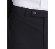 Dkny Mens Modern fit 2 Piece Suit 48 L / 42 Waist Black Solid Stretch