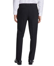 Dkny Mens Modern fit 2 Piece Suit 44 R / 37 Waist Black Solid Stretch