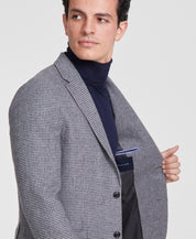 Tommy Hilfiger Mens Modern fit Sport Coat Blazer 44 R Grey Geometric Stretch