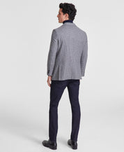 Tommy Hilfiger Mens Modern fit Sport Coat Blazer 44 L Grey Stretch Houndstooth