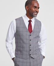 Tayion Collection Mens Classic fit Button-Up Vest Large Black