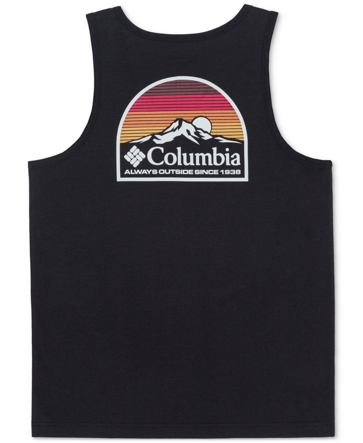 Columbia Mens Regular fit Sleeveless Graphic Tank Top Shirt XL Black Solid