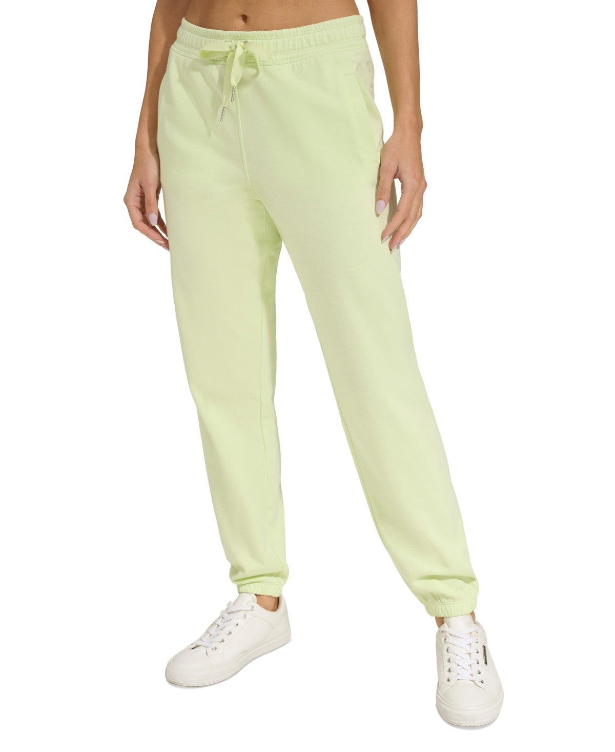 Calvin Klein Womens Relaxed fit Joggers Pants Small Green Solid