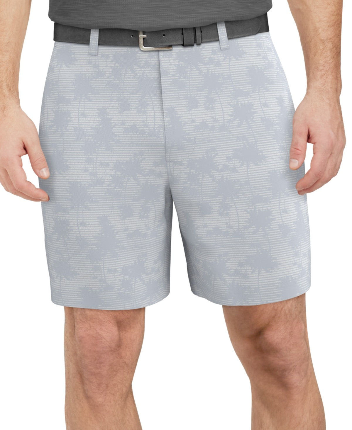 Pga Tour Mens Regular fit Golf shorts 42 Grey Floral