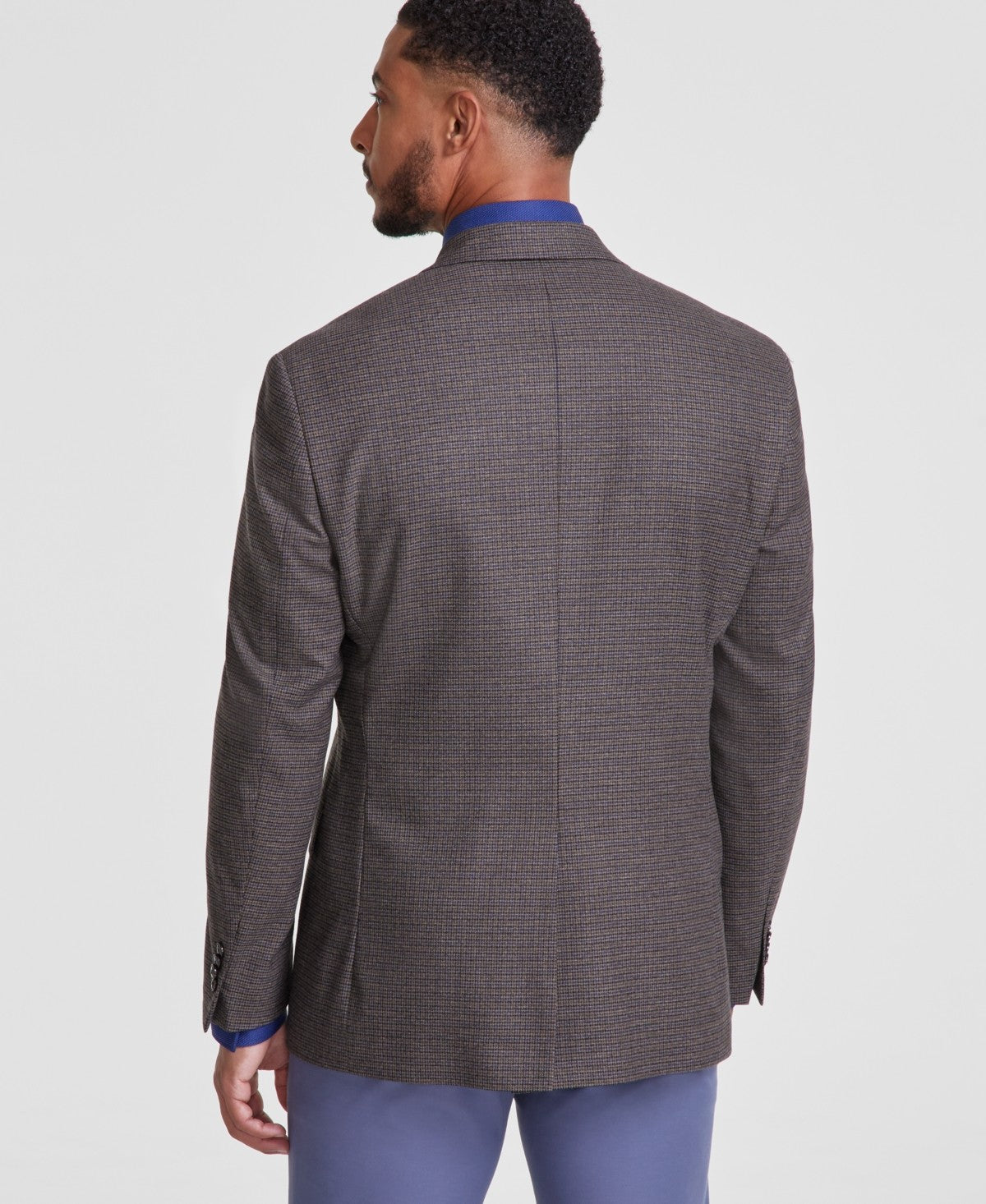 Michael Kors Mens Classic fit Sport Coat Blazer 48 R Brown Check