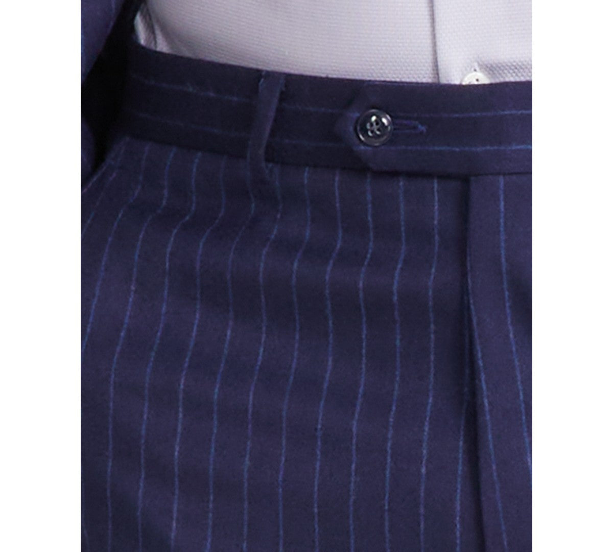 Michael Kors Mens Classic fit Dress Pants 40 / 30 Blue Striped Stretch