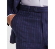 Michael Kors Mens Classic fit Dress Pants 40 / 30 Blue Striped Stretch
