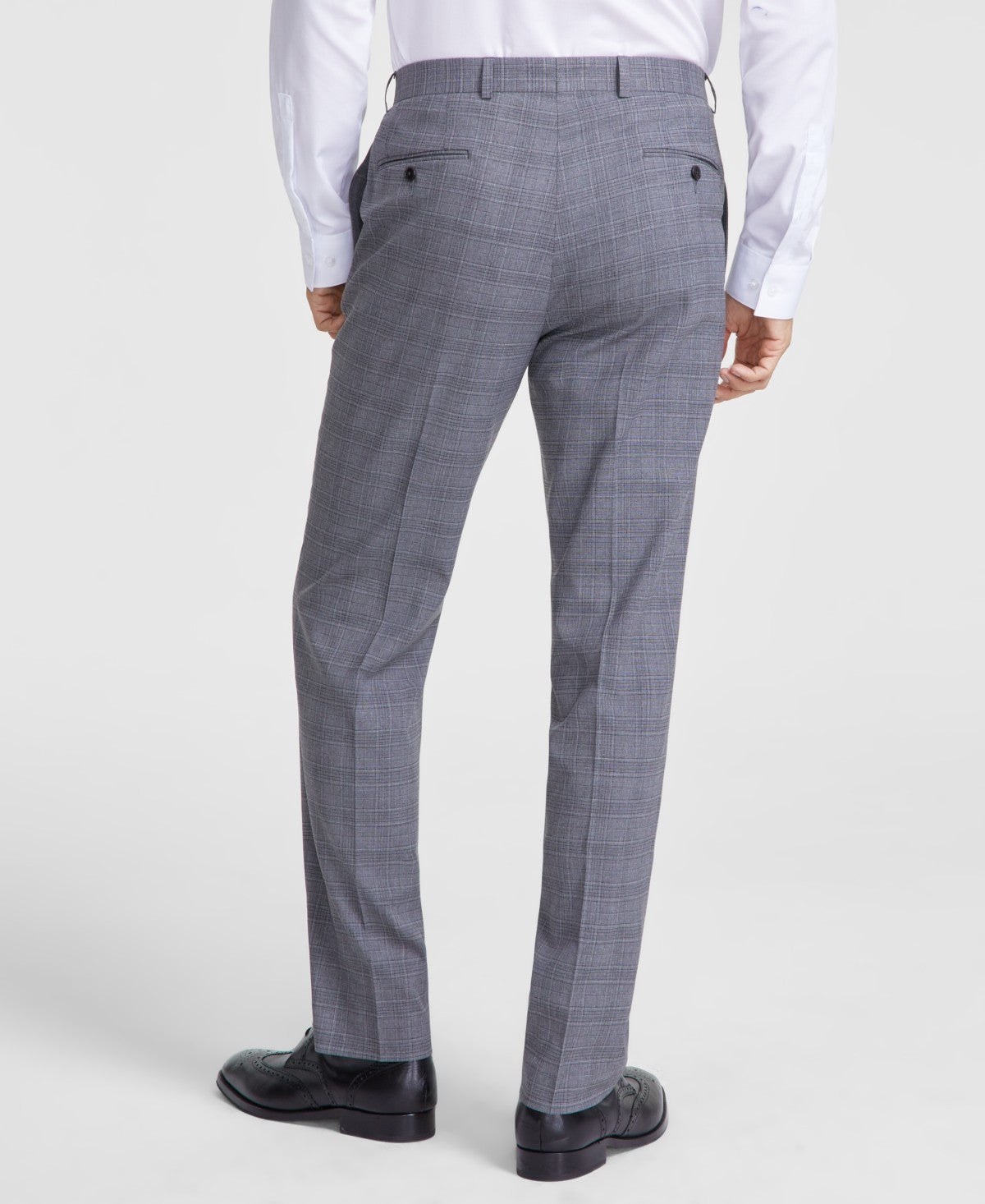Michael Kors Mens Classic fit Dress Pants 44 / 32 Gray Plaid