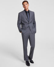 Perry Ellis Portfolio Mens Modern fit Suit Jacket Blazer 36 R Grey Solid Stretch