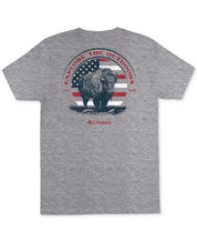 Columbia Men Regular fit Short Sleeve Graphic T-Shirt Shirt Small Grey Solid