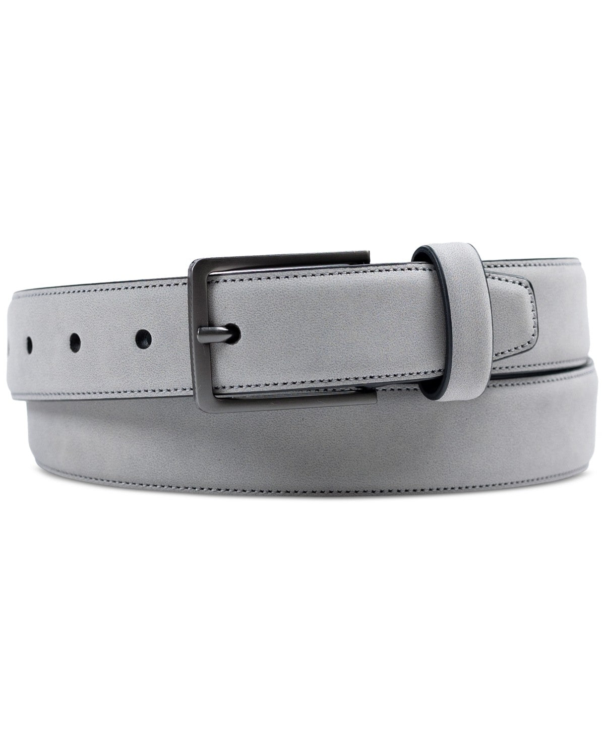 Alfani Men's Faux Suede ApparelBelt Belt Grey XL 42-44
