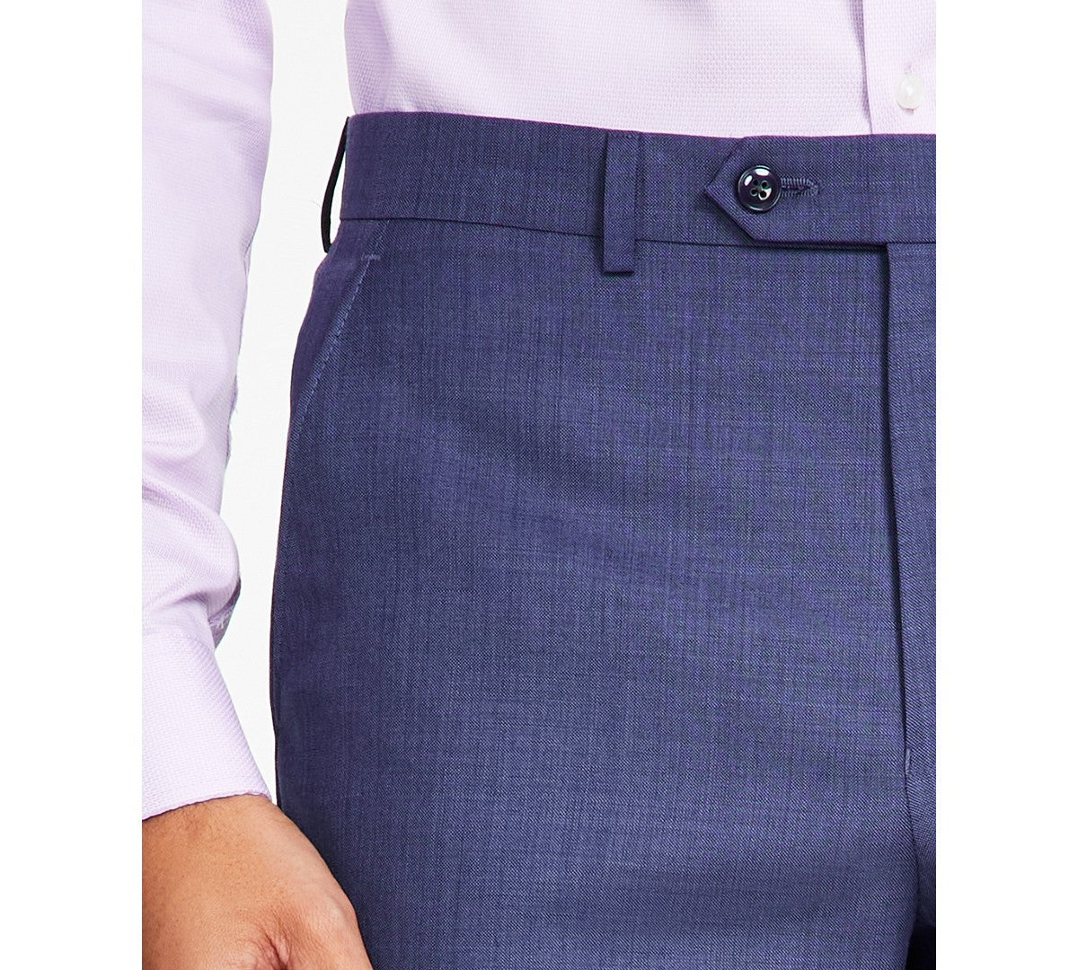 Michael Kors Mens Classic fit Dress Pants 38 / 29 Navy Blue Solid Stretch