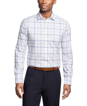 Tommy Hilfiger Mens Slim fit Dress Shirt Small 14.5 in 32-33 White Purple Plaid