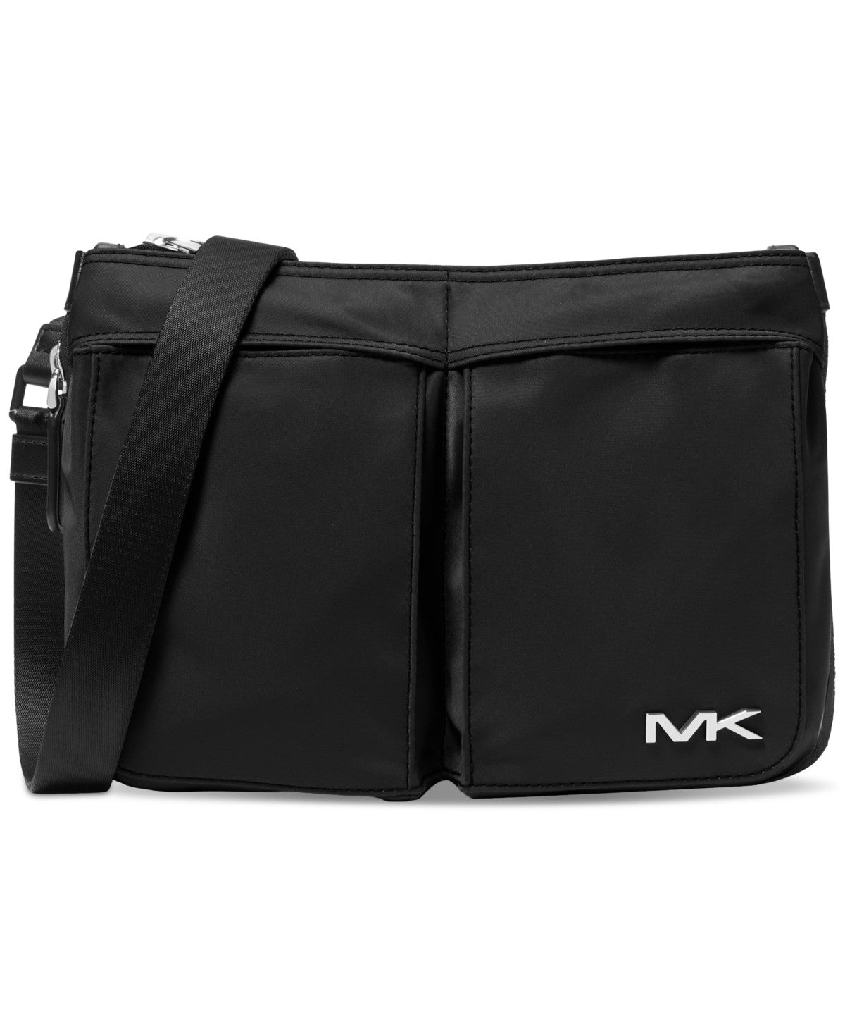 Michael Kors Men's Expandable Logo Crossbody Bag Black