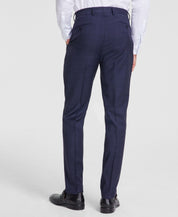 Calvin Klein Mens Slim fit Dress Pants 36 / 34 Navy Blue Plaid Stretch