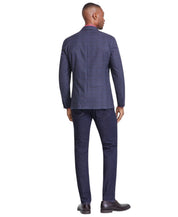 Bar Iii Mens Slim fit Sport Coat Blazer 36 R Blue Plaid Stretch