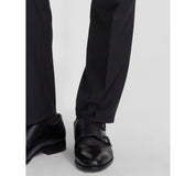 Hugo Boss Mens Modern fit 2 Piece Suit 42 R / 36 Waist Black Solid Stretch