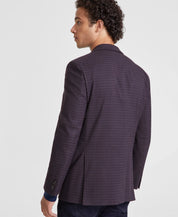 Tommy Hilfiger Mens Modern fit Sport Coat Blazer 46 R Purple Plaid Stretch