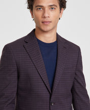 Tommy Hilfiger Mens Modern fit Sport Coat Blazer 42 L Purple Check