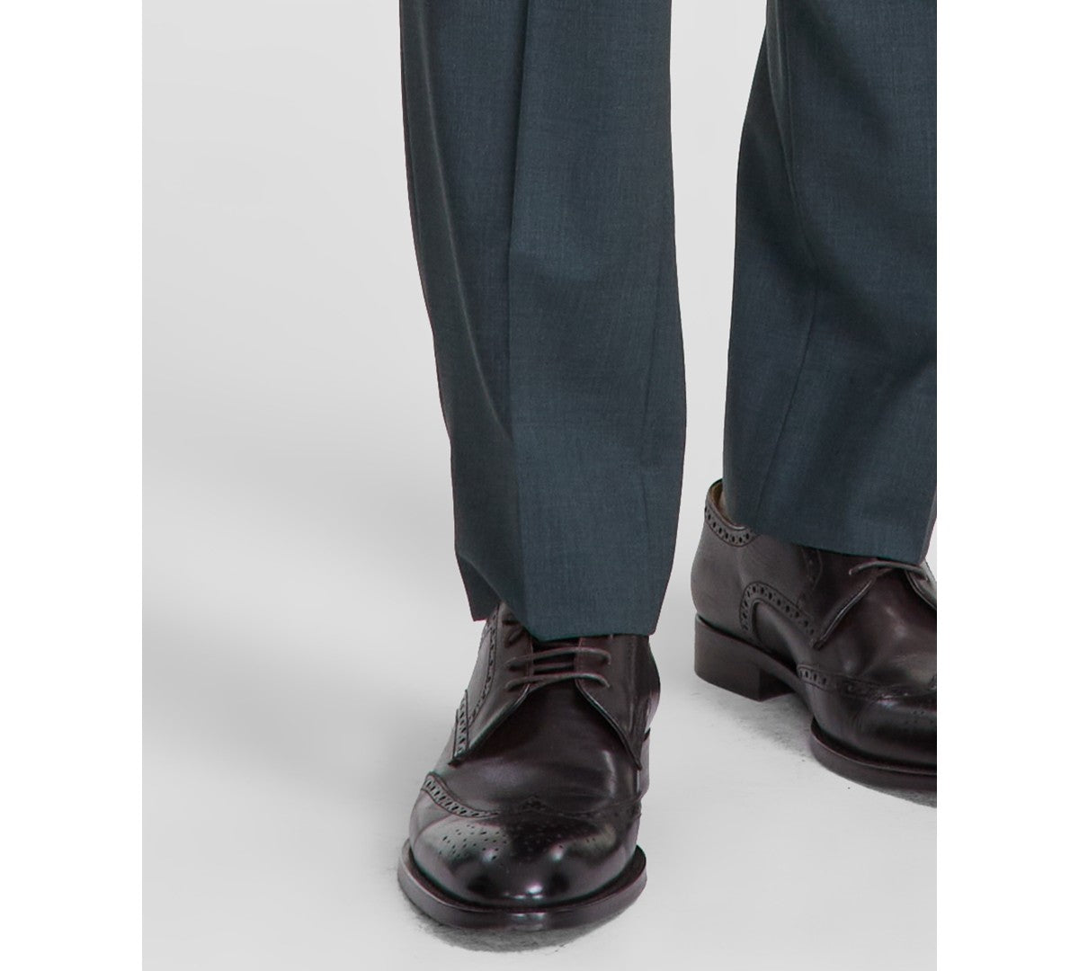 Brooks Brothers Mens Classic fit Dress Pants 36 / 34 Green Solid Stretch