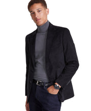 Nautica Mens Modern fit  Cotton Corduroy Sport Coat Blazer 36 S Black Stretch