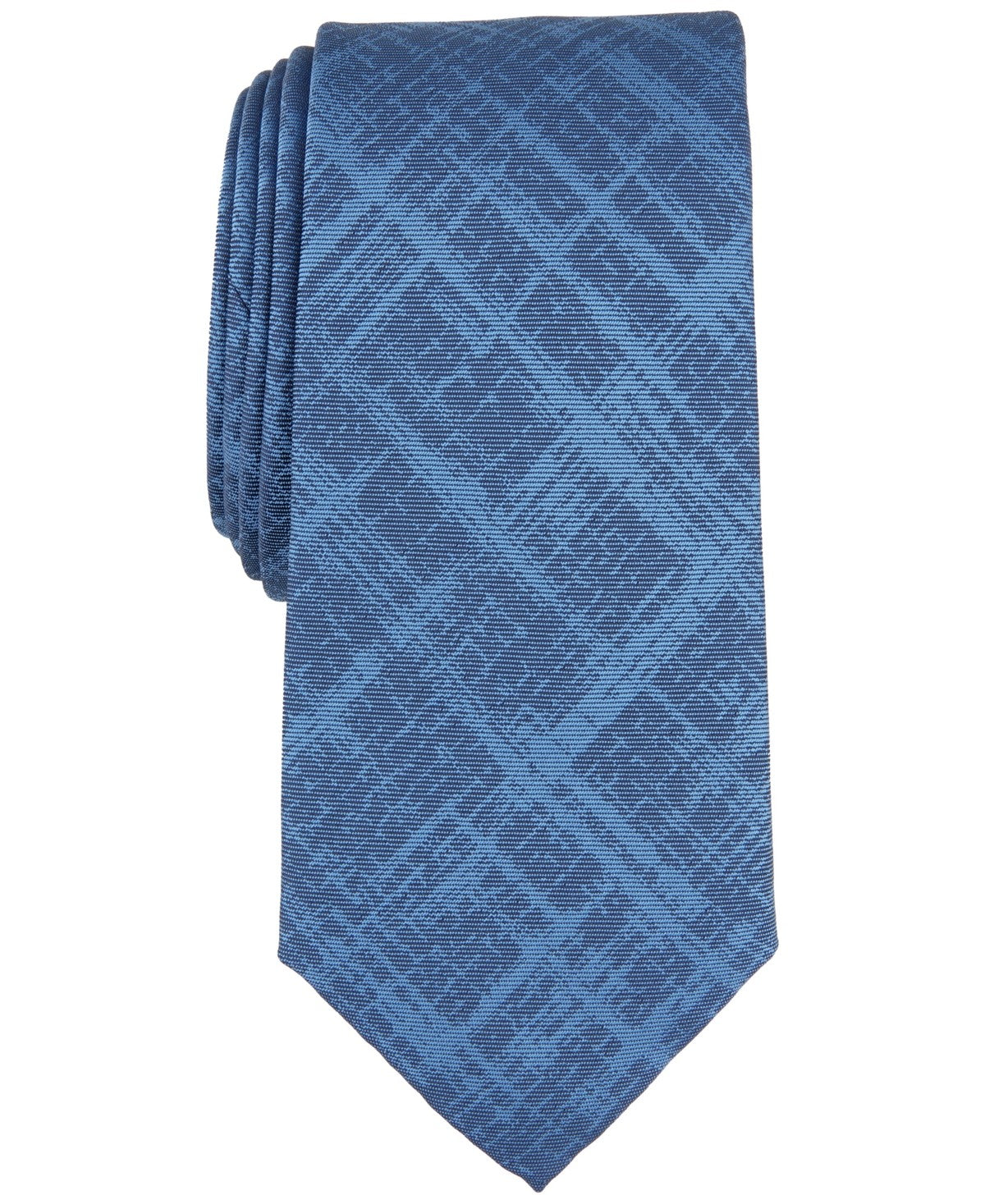 Alfani Mens Girard Abstract Neck Tie Blue Navy