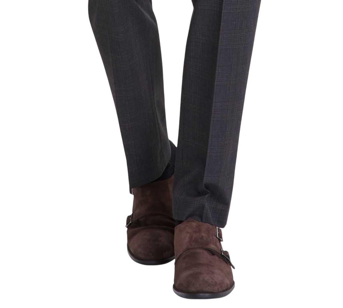 Calvin Klein Mens Slim fit Dress Pants 33 / 30 Charcoal Grey Plaid