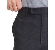 Calvin Klein Mens Slim fit Dress Pants 33 / 30 Charcoal Grey Plaid