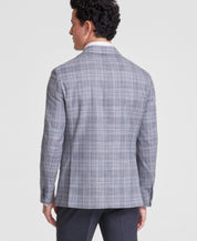 Tommy Hilfiger Mens Modern fit Sport Coat Blazer 44 L Grey Plaid