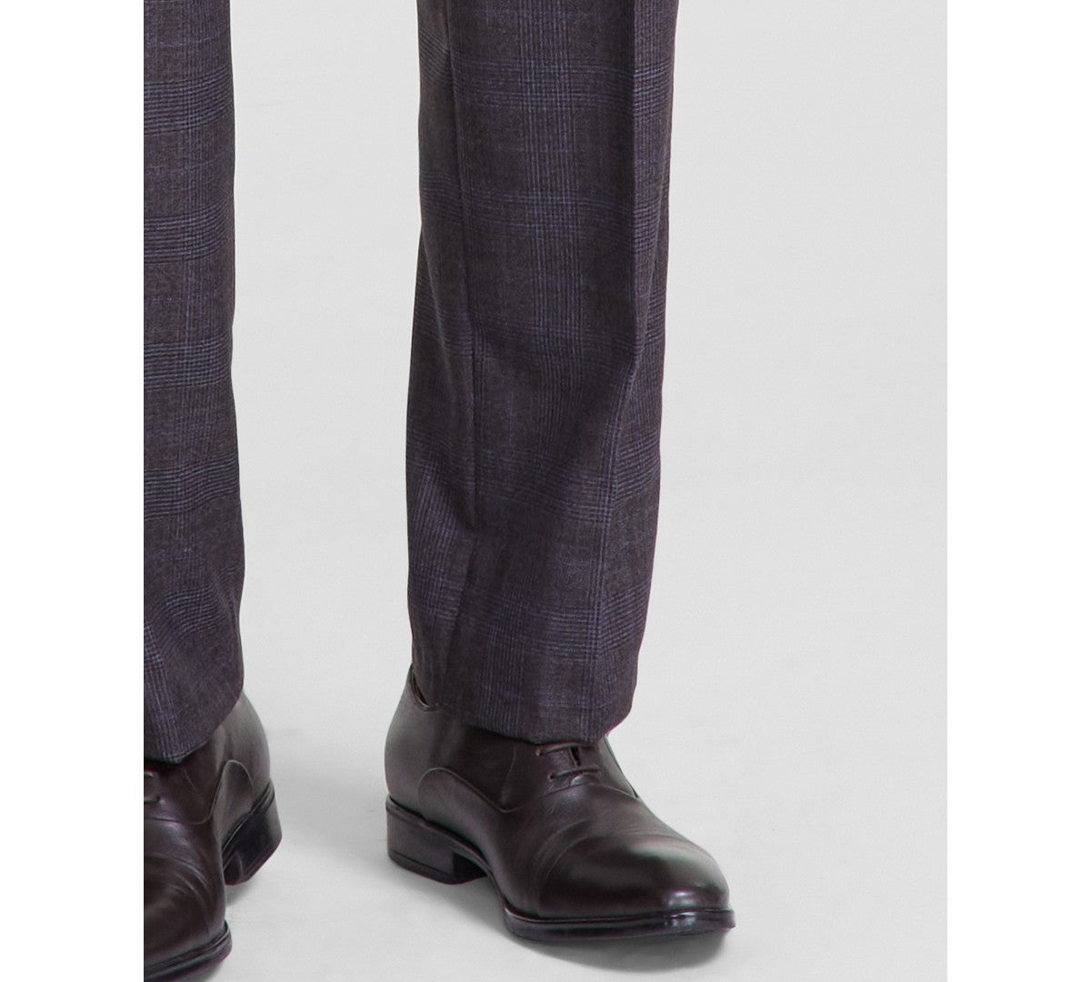 Michael Kors Mens Classic fit Dress Pants 34 / 32 Brown Blue Plaid