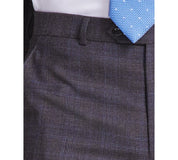 Michael Kors Mens Classic fit Dress Pants 34 / 30 Brown Plaid Stretch