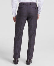 Michael Kors Mens Classic fit Dress Pants 34 / 32 Brown Plaid Stretch