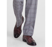 Tayion Collection Mens Regular fit Dress Pants 36 / 32 Black Plaid